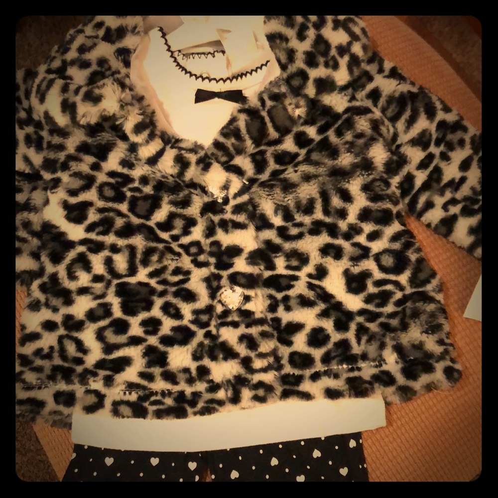 Outfit w/animal print jacket!